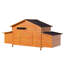 Grand poulailler en bois avec nichoir, toit imperméable, serrure sécurisée, poulailler ventilé