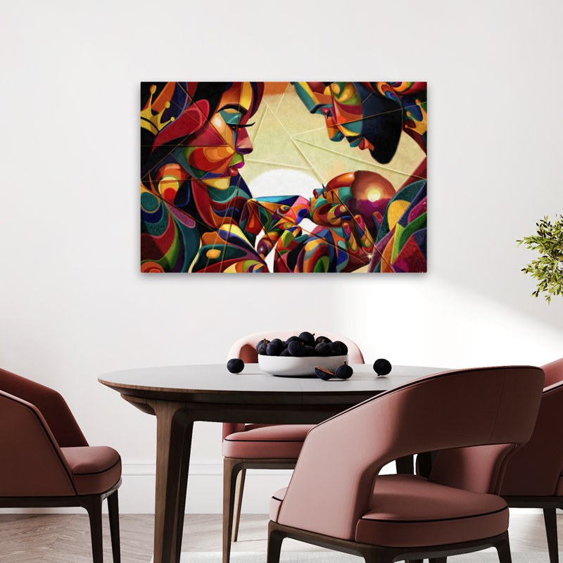 Family Hues - Art figuratif multicultural, H 24 po x l 36 po