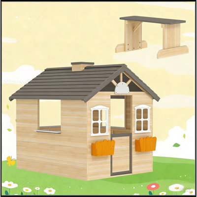 Kids Wooden Playhouse