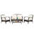 4 - Person Patio Conversation Set with Cushions