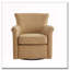 Fauteuil d'appoint pivotant en similicuir-1678861445