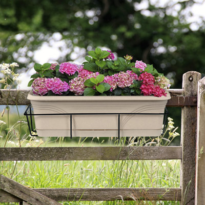 Boîte à fleurs en métal thermolaqué Tiana
