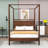 Wood Canopy Platform Bed Frame-1850324712