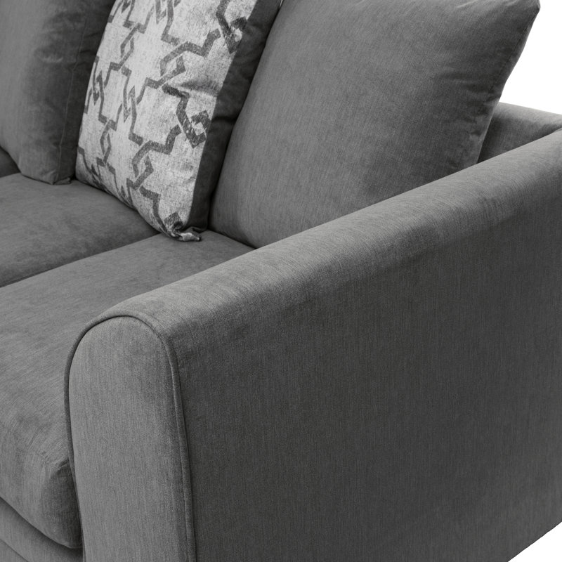 Arabella 2 - Piece Living Room Set, Grey, Left Hand