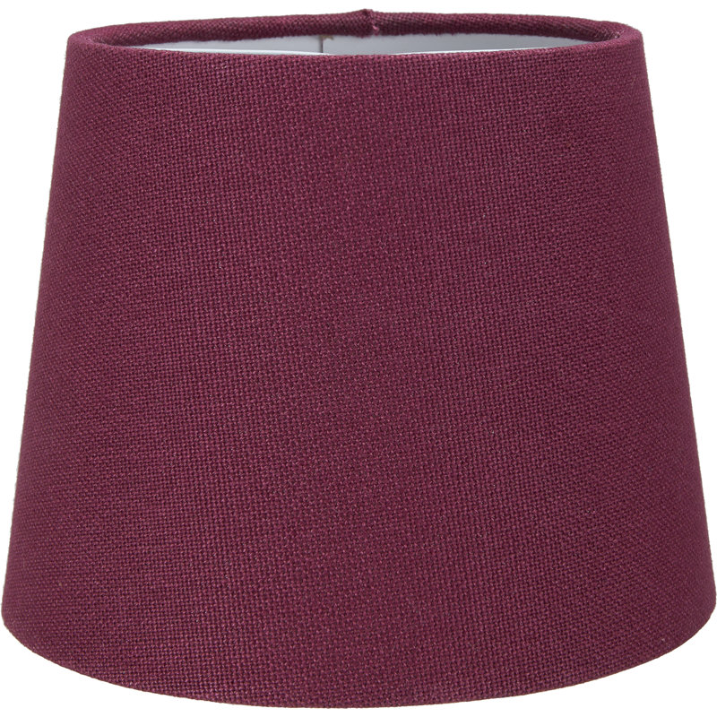 12 cm H Empire Cotton Lamp Shade ( Clip On ) in Red