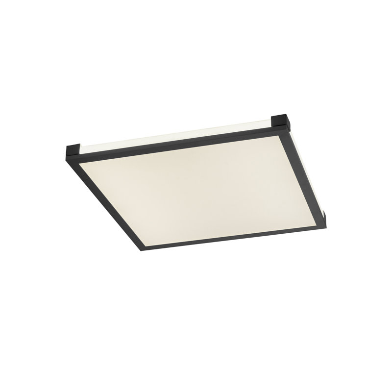 Flush Mounted Ceiling Light Single Flame, 7cm H x 45cm W x 45cm D.
