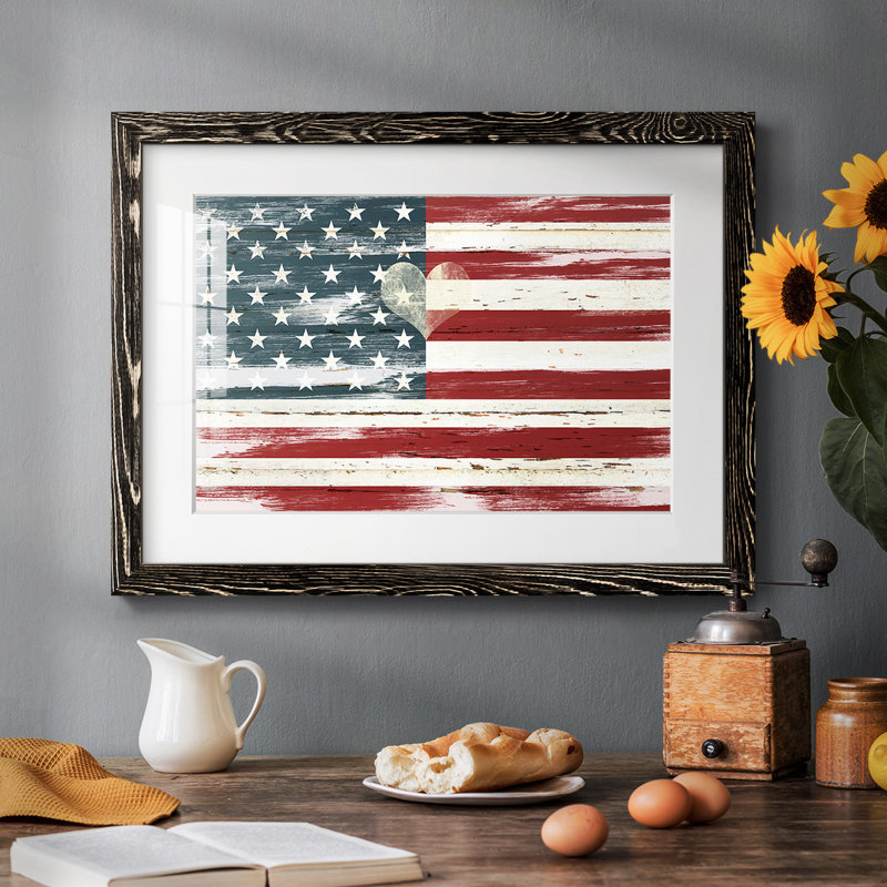 Heart of America, reproduction d'art encadrée, Noir, H 14 po x l 20 po x P 1,5 po
