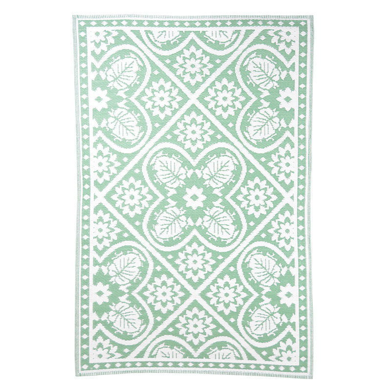 Garden Carpet Tiles Green White S