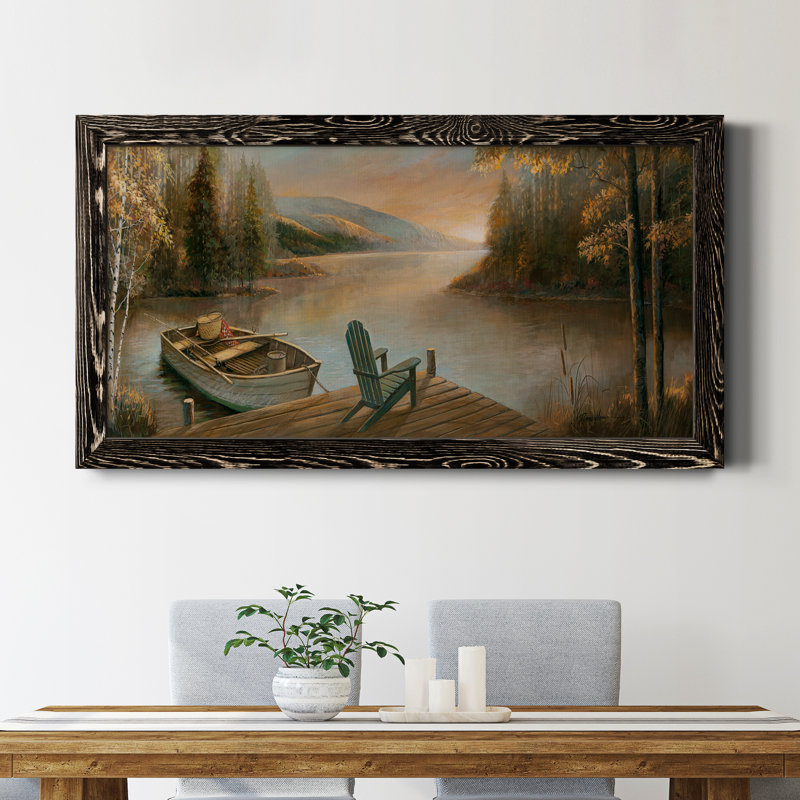 Tranquil Waters - Peinture sur toile encadrée, Noir