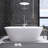 70.9" Freestanding Tub Soaking Acrylic Bathtub