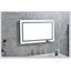 Miroir de salle de bain à DEL 40 po x 24 po avec grands miroirs muraux à intensité variable-1884712028