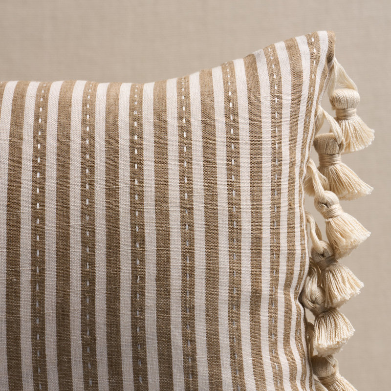 Coussin Mathis, Tanné, Rectangle H 12 po x l 18 po