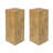 Wood-Look Square-Column MGO End Table/  H33.75"/Wood-Like Distressed Finish/ Mix With Different Heights/ Indoor Outdoor Use-1949349893
