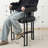 24" Upholstered Tweed Solid Back Counter Stool-1987020186