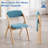 Upholstered Padded Stackable Folding Chair-347054824