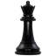 8" Tall Oversized Chess Set with Vinyl Roll-up Board