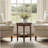 Philippe Round End Table with Shelf Brown