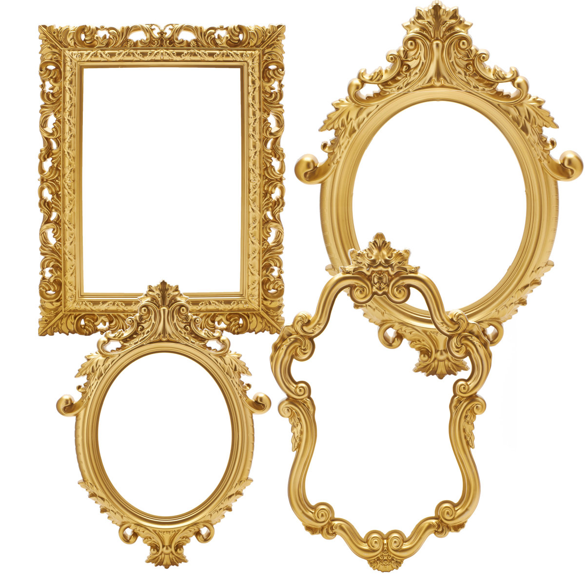 Ophelia Gold Picture Frame Set of 4