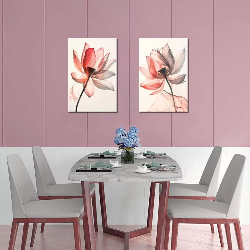 2 Piece Wrapped Canvas Wall Art
