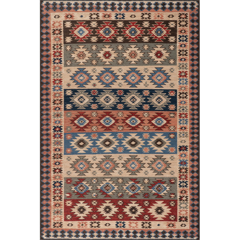 Tapis Balsam Kilim, Rectangle 7 pi 6 po x 9 pi 6 po