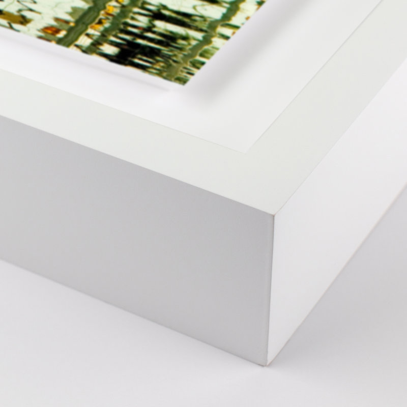 Wired Print by Geoffrey Baris, White Framed, 30" H  x  24" W x 1.5"D