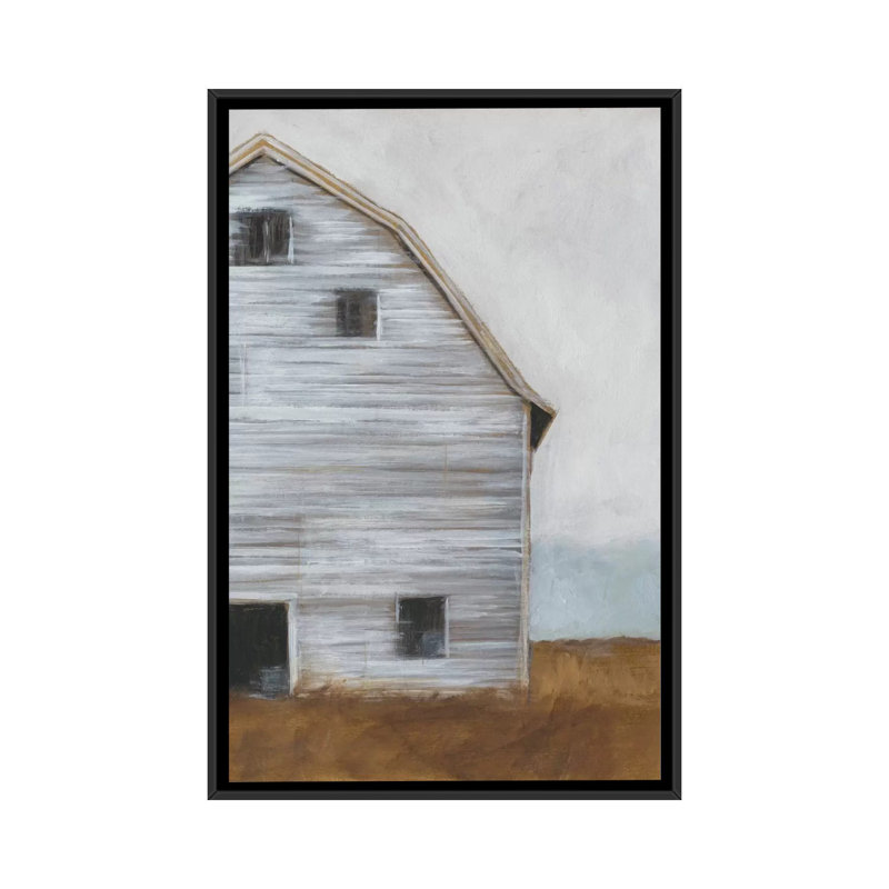 «Abandone Barn I», impression sur toile, H 26 po x l 18 po x P 1,5 po, Toile encadrée noire, Pas de tapis
