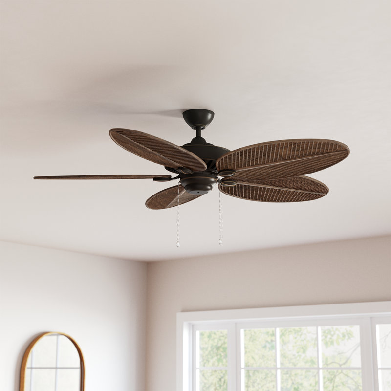 52'' Ceiling Fan, Roman Bronze with Walnut Blades