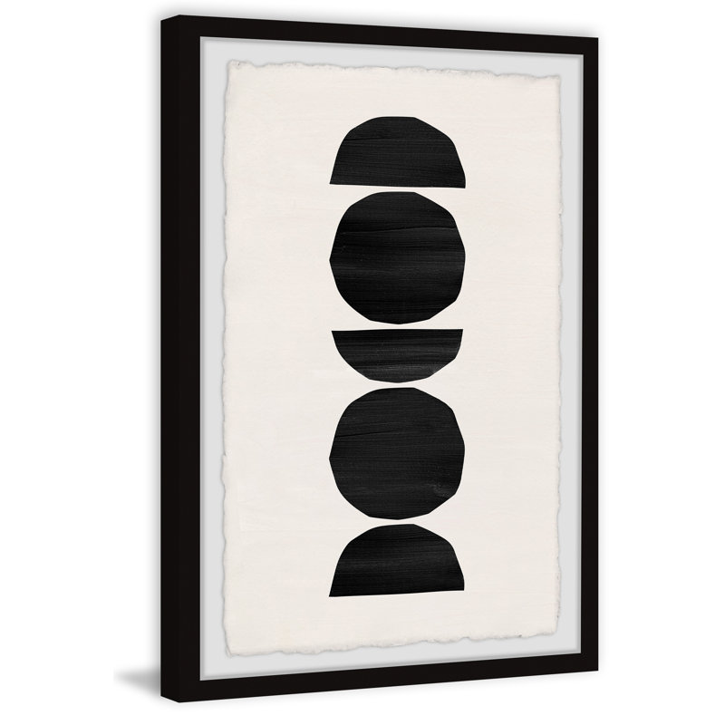 Soft Sphere - Single Picture Frame Painting, 61cm H x 41cm W x 3.81cm D