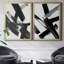 Black Magic I - ensemble de 2 peintures sur toile encadrées-724949169-724949173