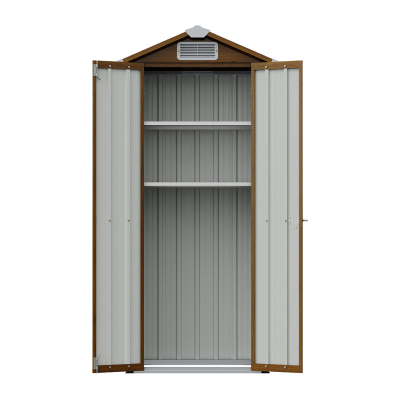 2.7X1.9FT Storage Cabinet Metal Garden Shed with Lockable Door