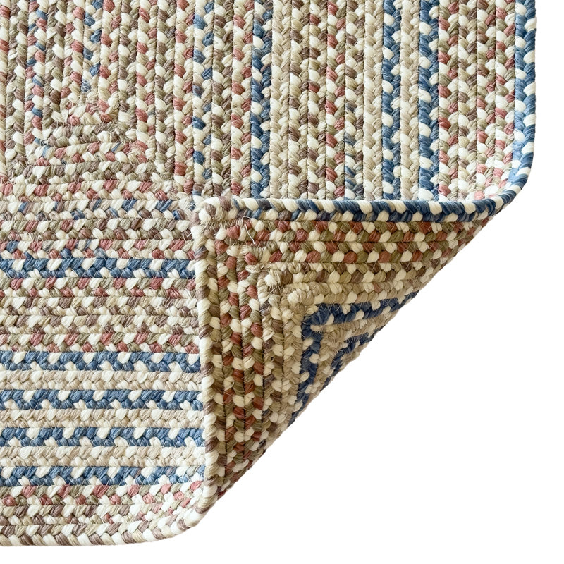Tapis d'intérieur réversible tressé Maplewood, Ivoire / multicolore, Rectangulaire 3 pi x 5 pi