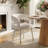 46" Round Dining Table Set For 4 With Upholstered Arm Chairs-1071871926