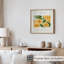 Impression florale florale jaune moderne sans cadre-929142741
