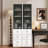 71" Tall Line Cabinet, Bathroom Storage Cabinet, Elegant Multifunctional Storage Cabinet For Kitchen, Office & Living Room Storage