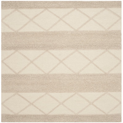 Tapis en laine et coton à motif géométrique tissé à la main Tulane Natura