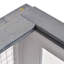 Tortoise House with Mesh Roof Small Pet Reptile Wooden House - Grey