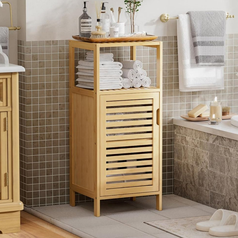 Bamboo Freestanding Bathroom Cabinet