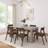 Keissy 6 - Person Pine Solid Wood Top Four Leg Base Dining Set-1941112696-1896072506
