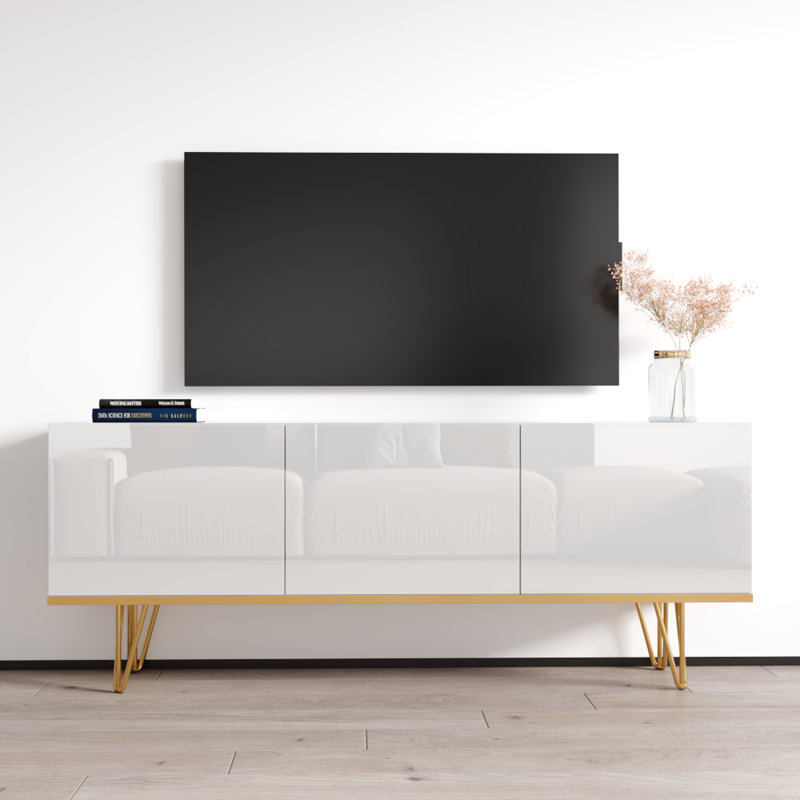 Buffet blanc 3D Kris 63 ", Or/blanc