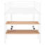 Lit mezzanine simple en métal blanc avec bureau et tablettes - accès facile au design pratique et intégré-1479127931-1479127929
