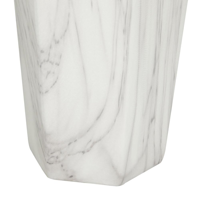 Vase en céramique, Blanc / gris