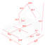Grand lit plateforme avec garde-corps et tiroirs-942673968