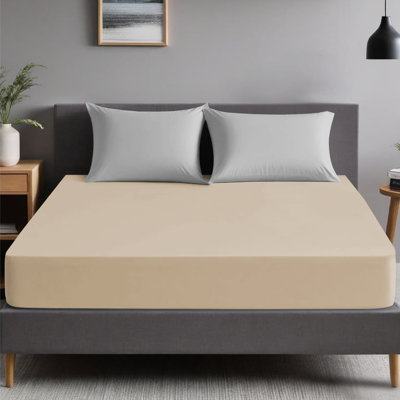 Premium Microfiber Fitted Sheet - 40 cm Deep Pocket, Ultra-Soft, Wrinkle-Resistant & Easy Care  