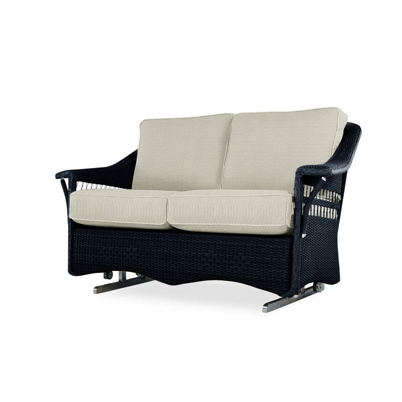 Nantucket Outdoor 2 - Seat Loveseat, Friendly Flax, Ebony
