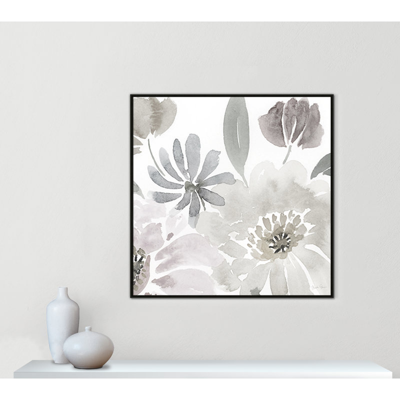 Soft Flourish par Kourtni Gunn, Espresso, H 46,5 po x l 46,5 po x P 2 po