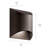7.5" Architectural Bronze LED DarkSky Outdoor Wall Light