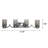 4 Light Vanity Lighting In Chrome-1433569358