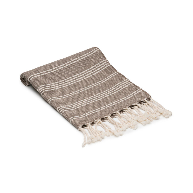 Ensemble de 4 serviettes en coton Essential, Brun taupe