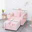 Modulaire rose de 44,9 po Ansari - Confortable et élégant pour une maison charmante. Rembourrage en mousse à structure en métal. Coussins lavables amovibles. Rangement à relevage hydraulique. Style contemporain. 2 pièces décoratives.-121570071
