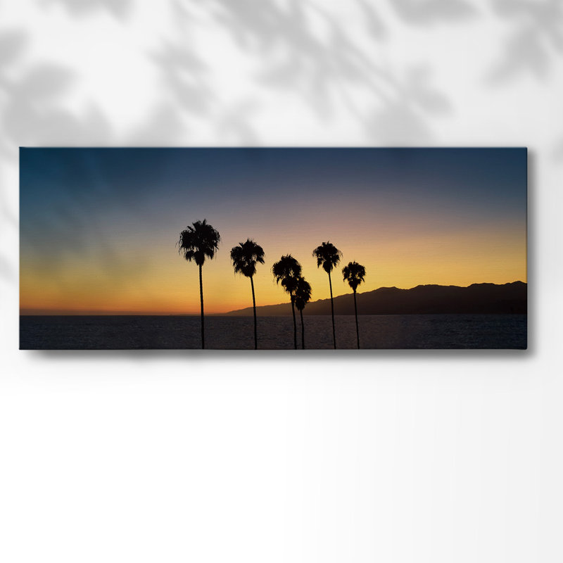 «Dusk in Cali», toile tendue avec châssis, H 20 po x l 50 po x P 1,5 po